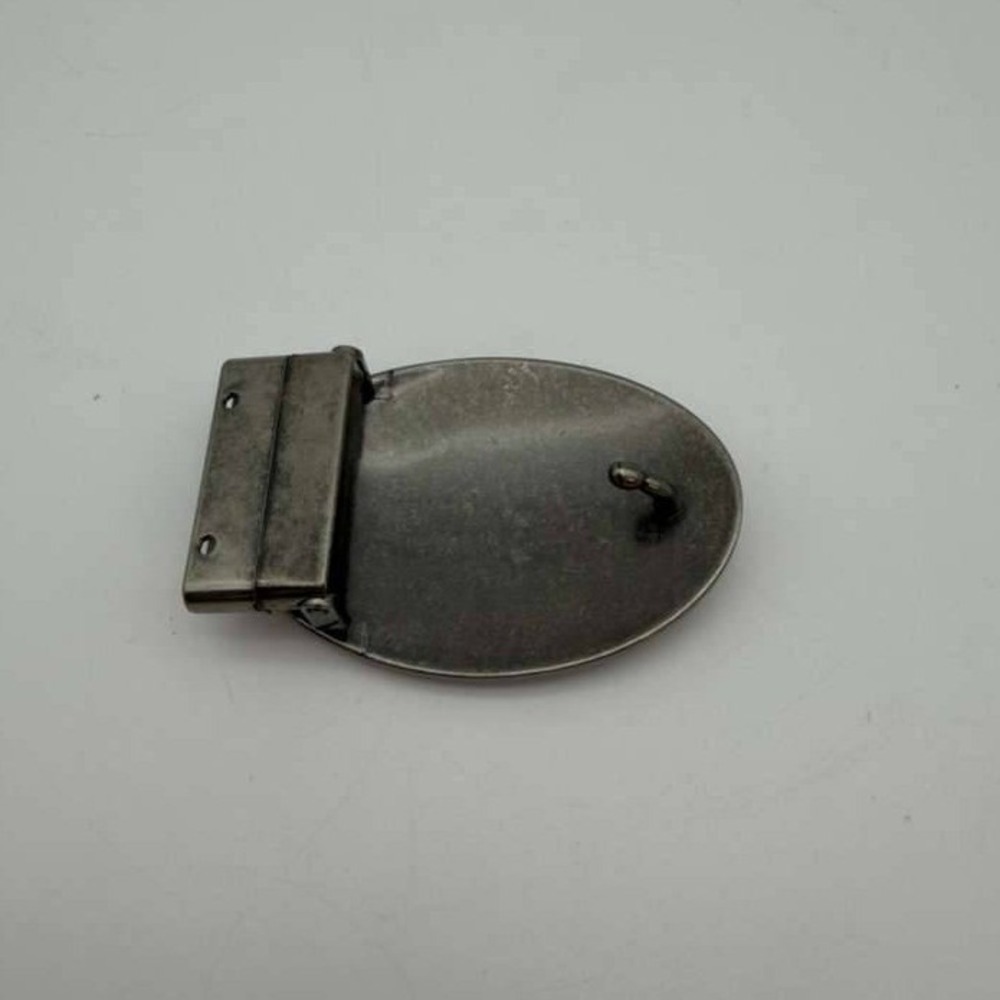 Prada Milano Oval Logo Belt Buckle Silver Tone – Used – Vintage Style - Picture 5 of 7